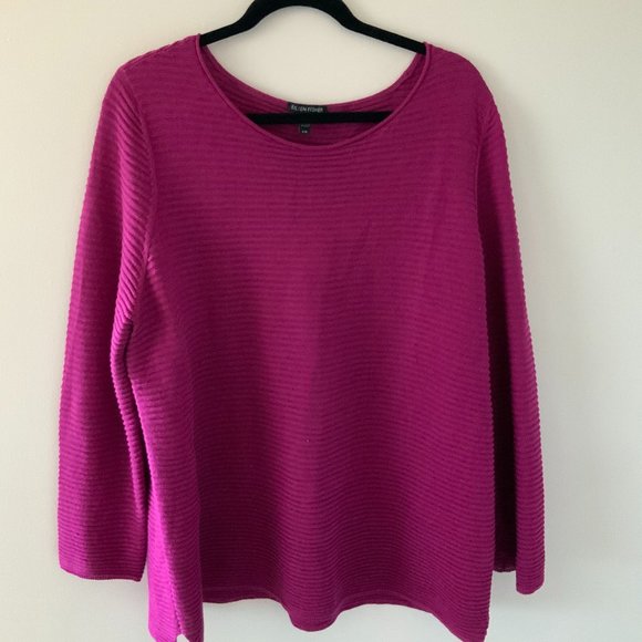 Fushsia Pink Long-Sleeve Top - Picture 1 of 2